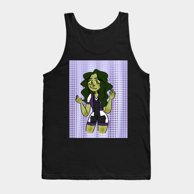 She Hulk! Tank Top by MershadiesArt